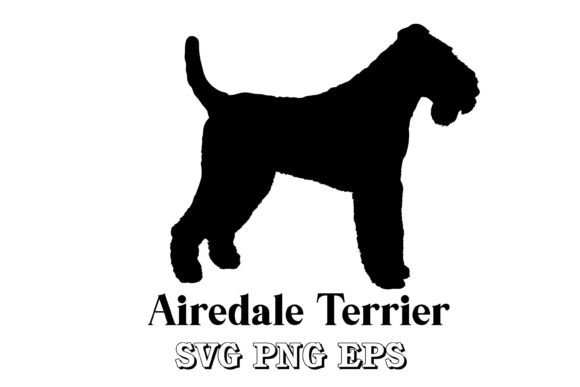 Airedale Terrier Dog Silhouette