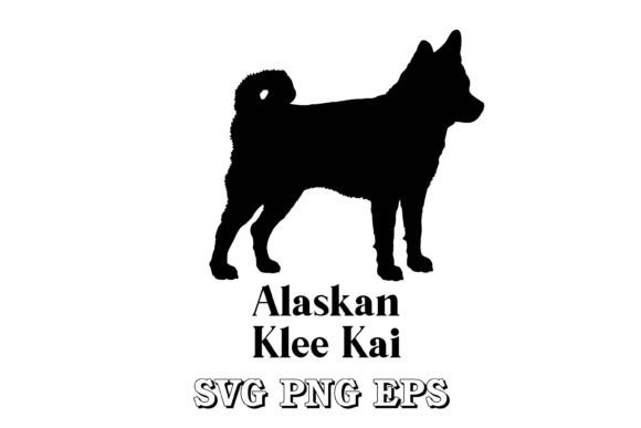 Alaskan Klee Kai Dog Silhouette Breed