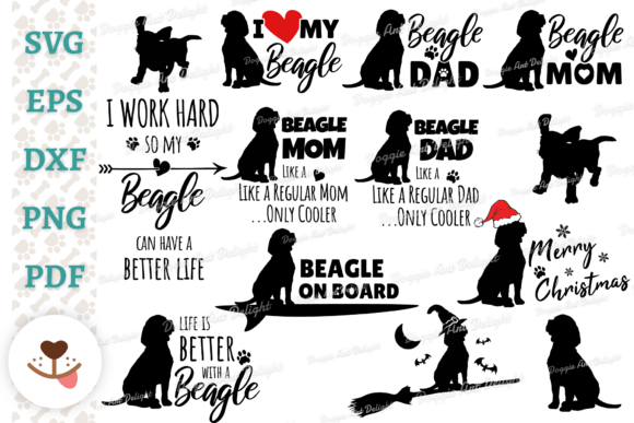 Beagle Svg Bundle for Embroidery Projects