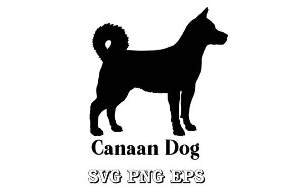 Canaan Dog Silhouette Logo