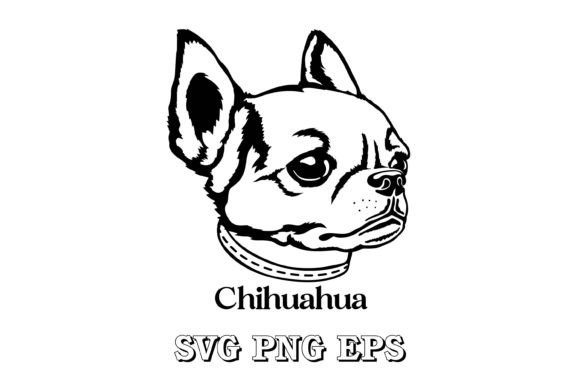 Chihuahua Dog Silhouette Breeds Face