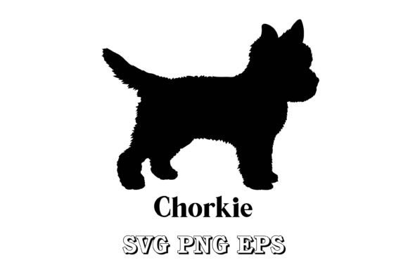 Chorkie Dog Silhouette