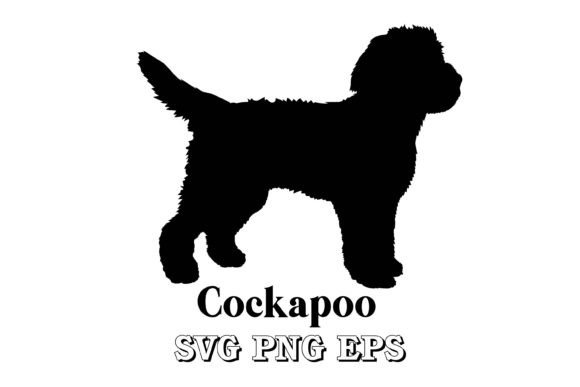 Cockapoo Dog Silhouette Vector Svg