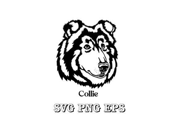 Collie Dog Silhouette Vector