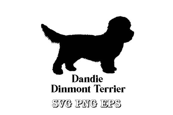 Dandie Dinmont Terrier Silhouette Vector