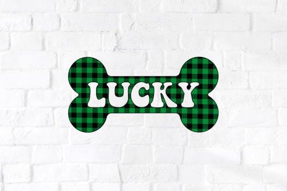 Dog Bone with Lucky SVG Cut Files