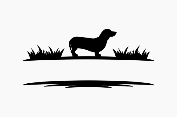 Dog Dachshund Monogram