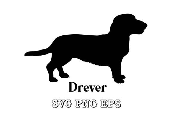 Drever Dog Silhouette
