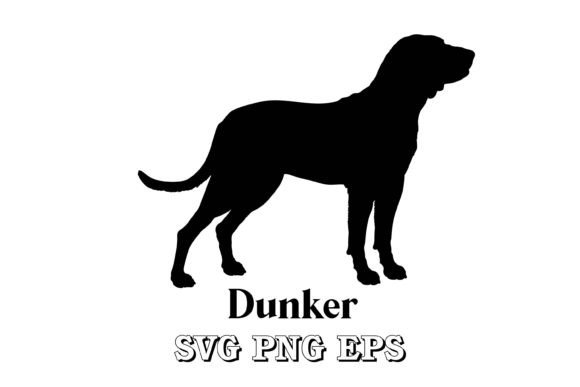 Dunker Dog Silhouette Dog Breeds Vector