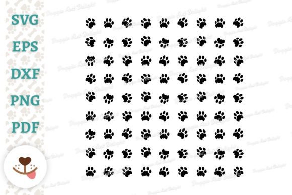 Embroidery Design Review: Dog Paw Pattern, Paws Svg Png Dxf Vector