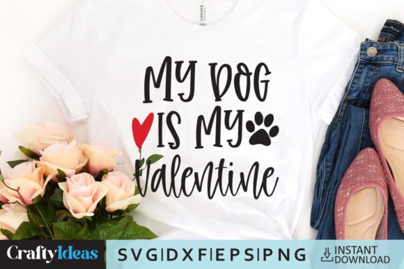 Free My Dog is My Valentine Svg