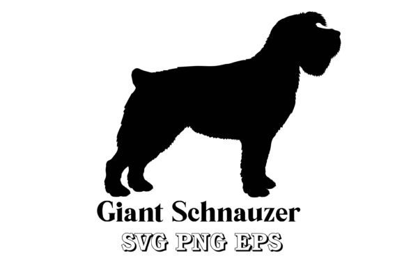 Giant Schnauzer Dog Silhouette Vector