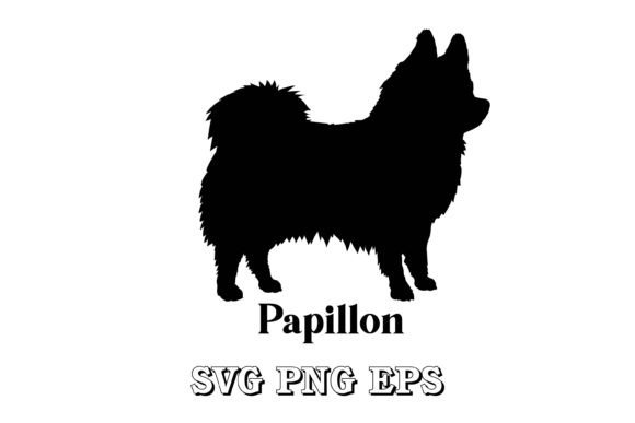 Papillon Dog Silhouette