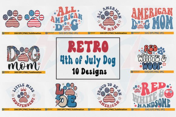 Retro 4th of July Dog Bundle