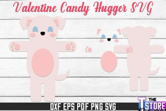 Valentine Candy Hugger SVG