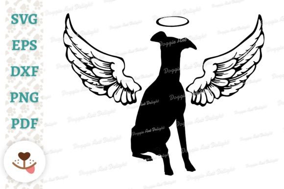 Whippet Angel Svg for Embroidery